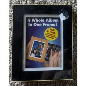 NEW Black Wood Photo Magic Whole Album in a Frame‎ holds 40 pictures 4x6" Easy